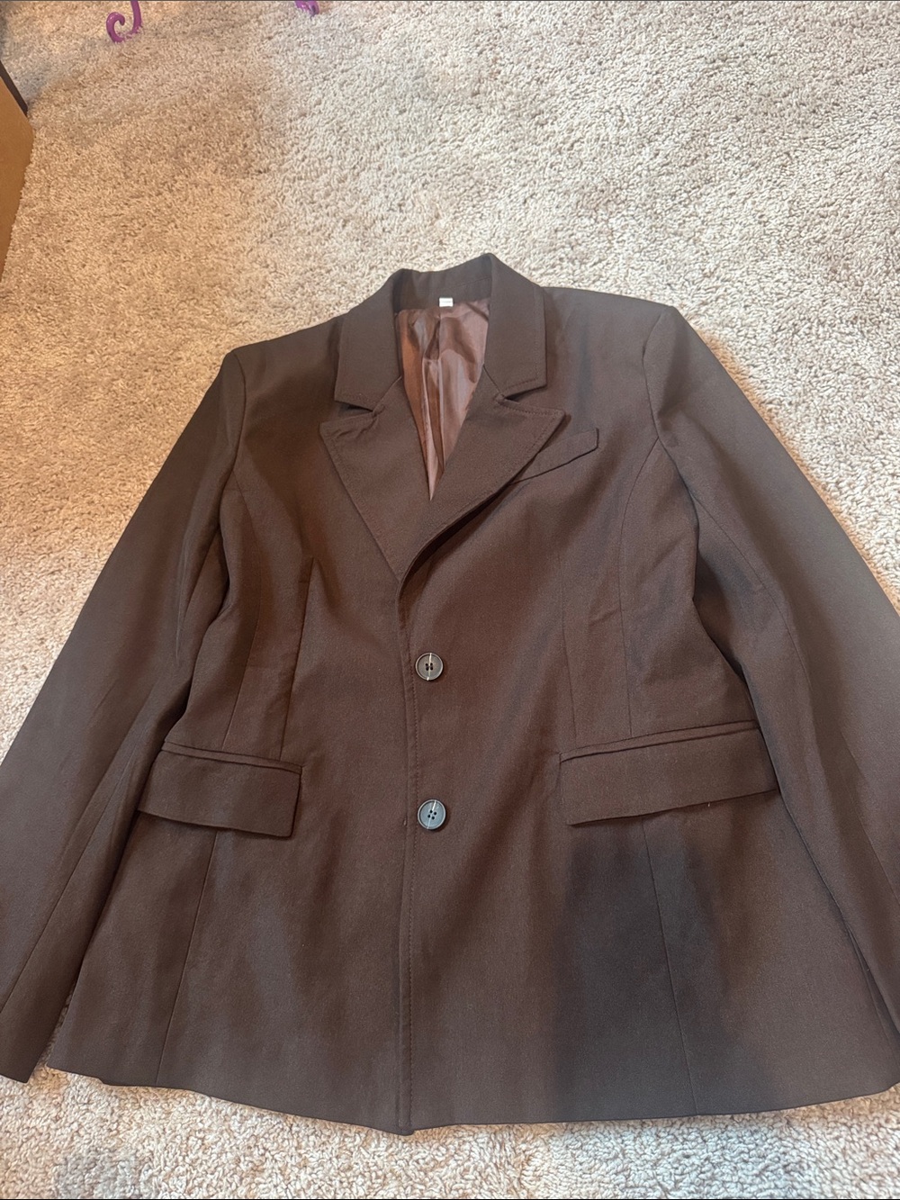Gorgous Women's Brown Blazer Jacket
